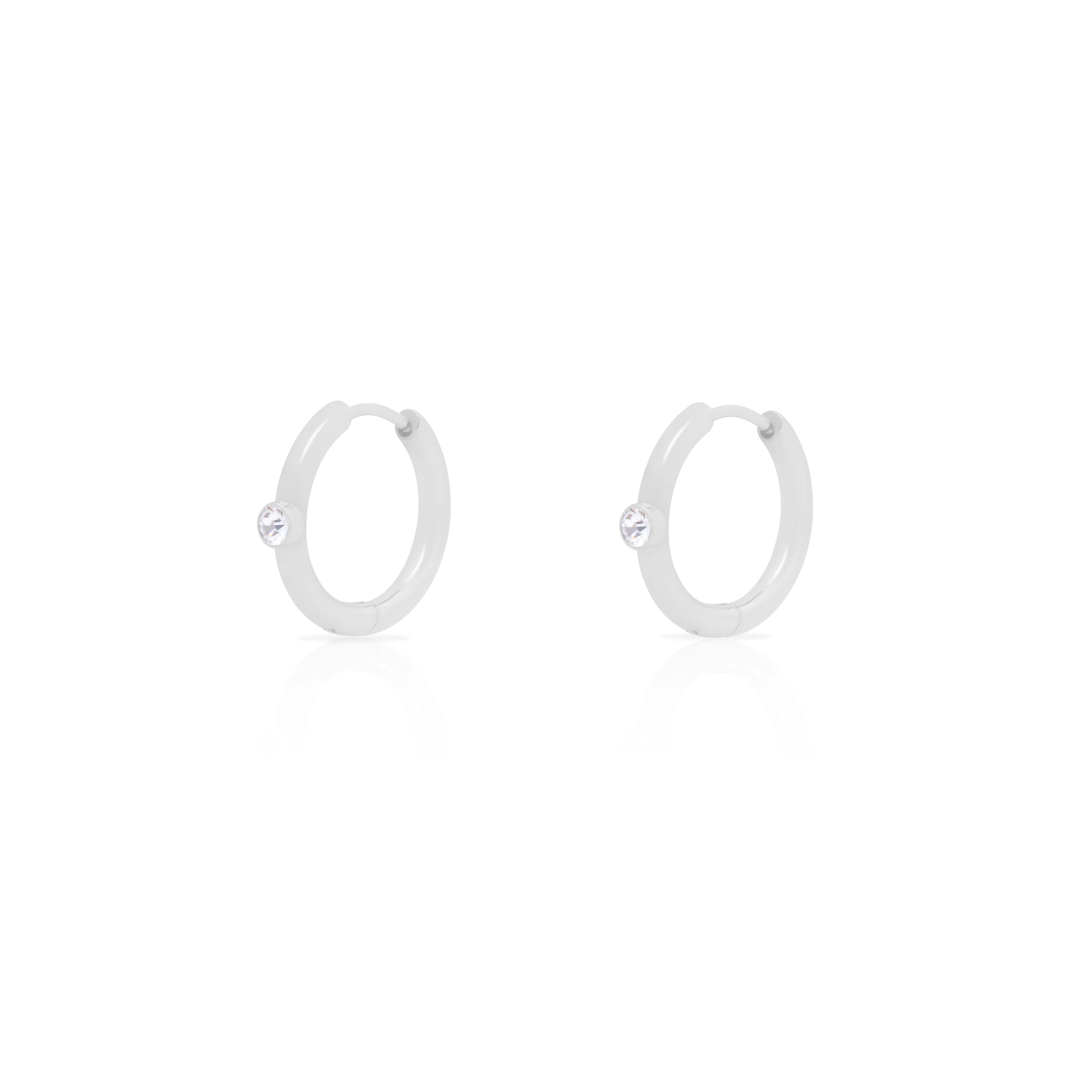 Rian crystal hoop earring - Image 2