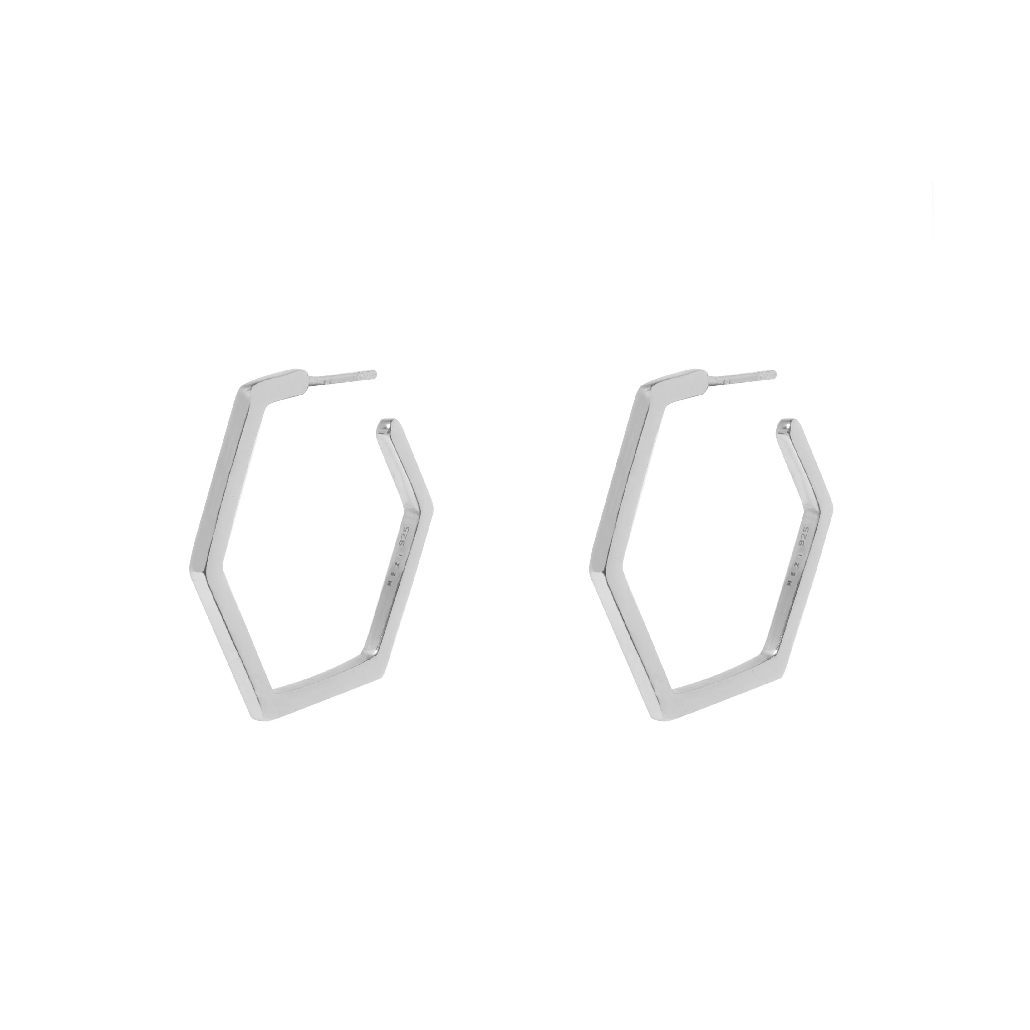 Rita hexagon hoops - Image 3