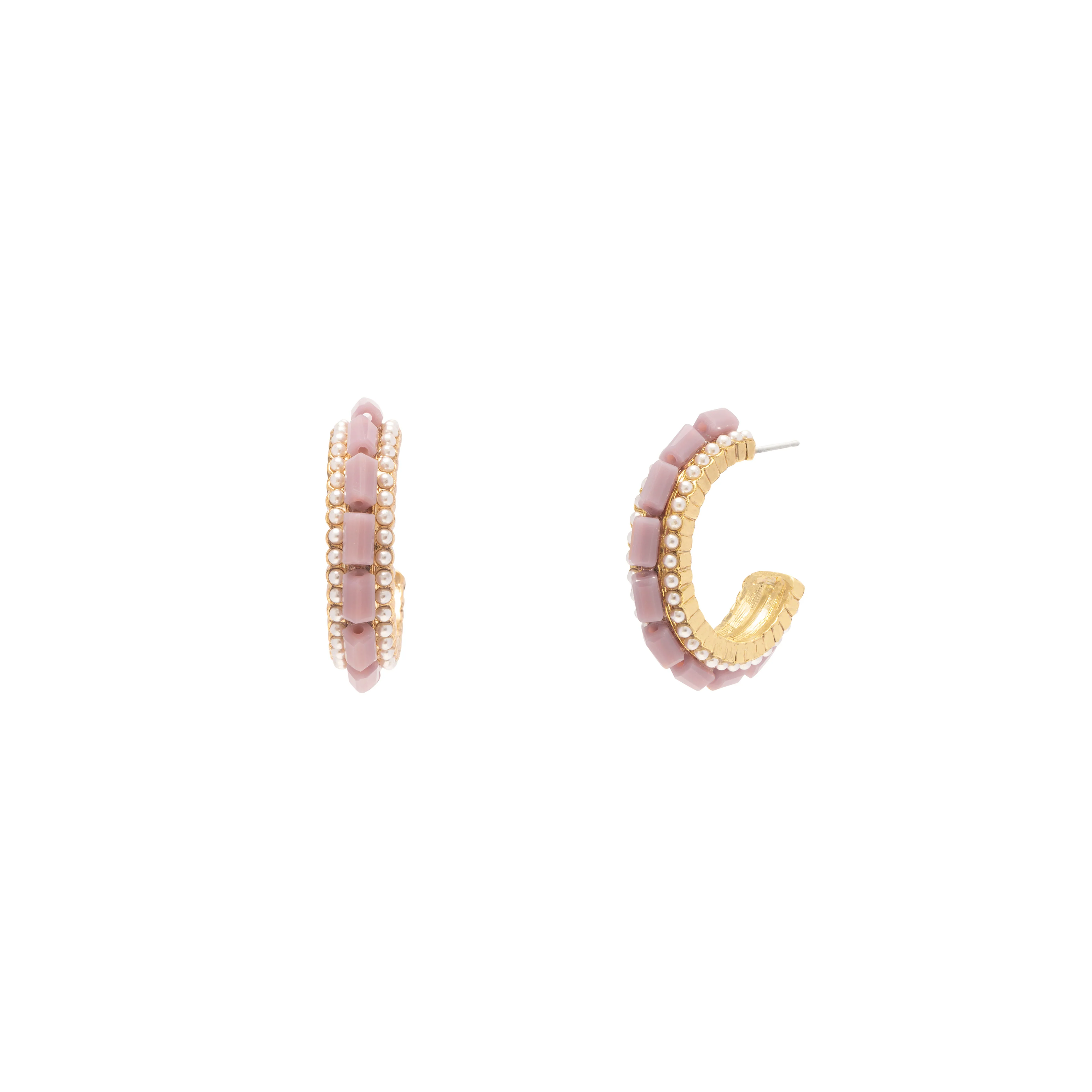 Roza crystal hoop earrings - Image 3