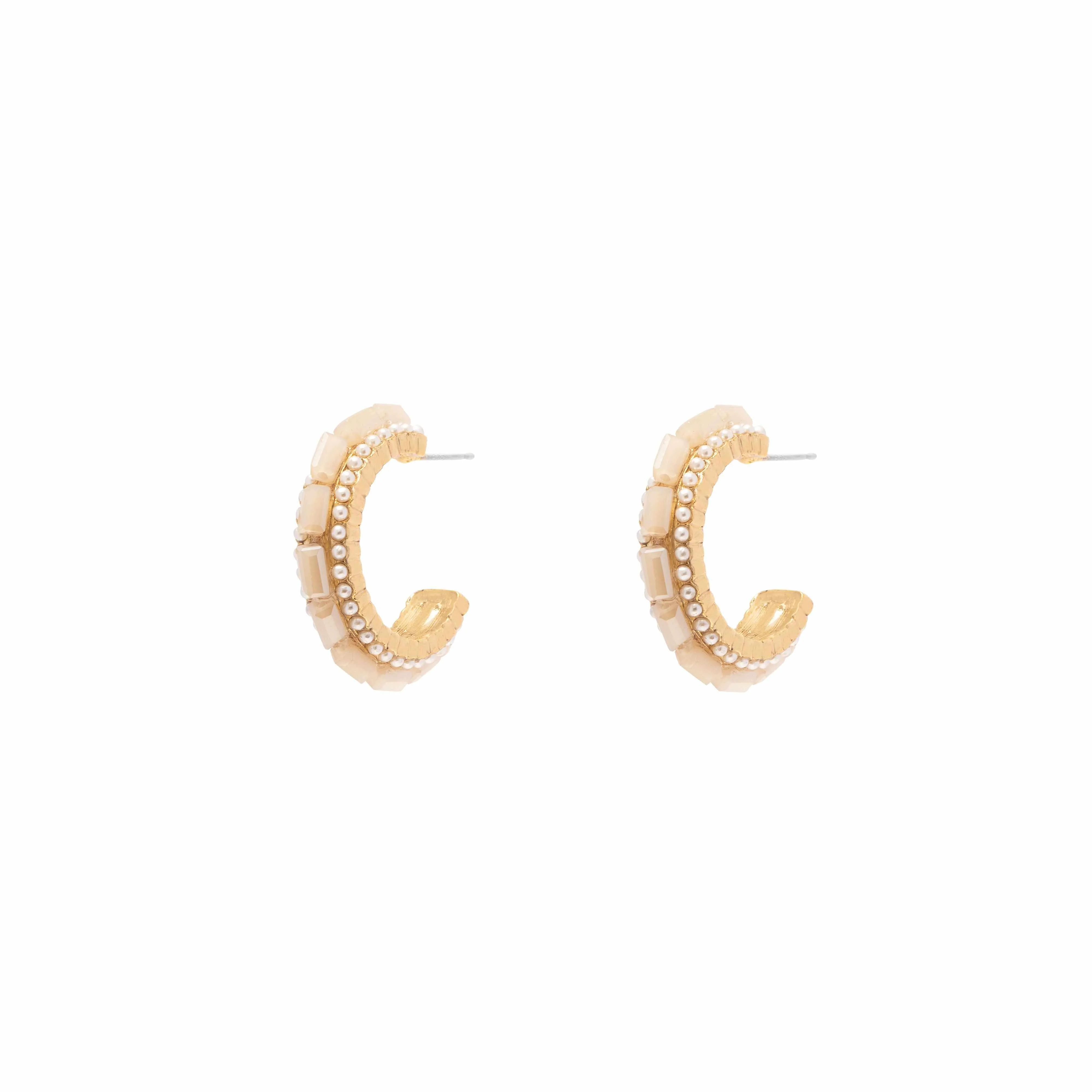 Roza crystal hoop earrings - Image 4