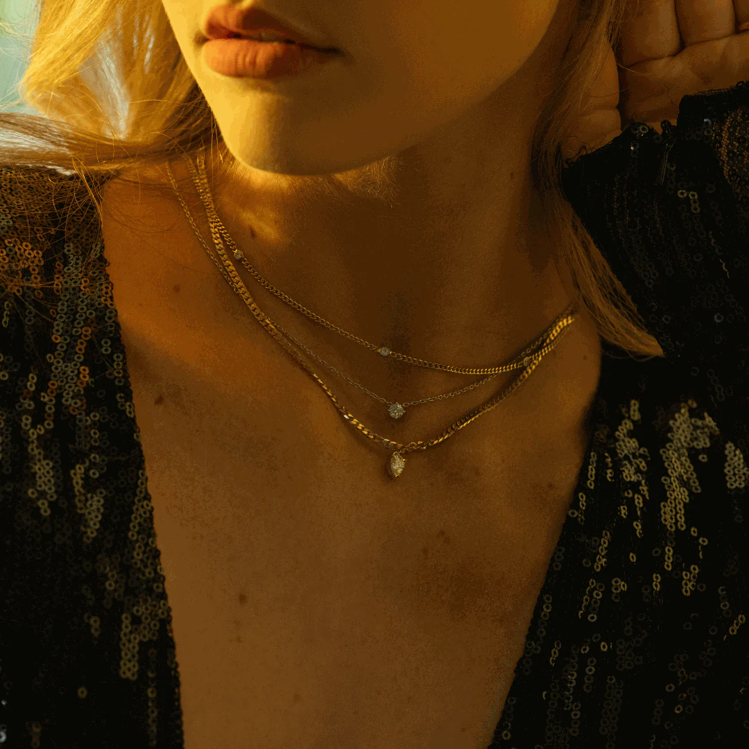 Selene moissanite chain necklace - Image 4