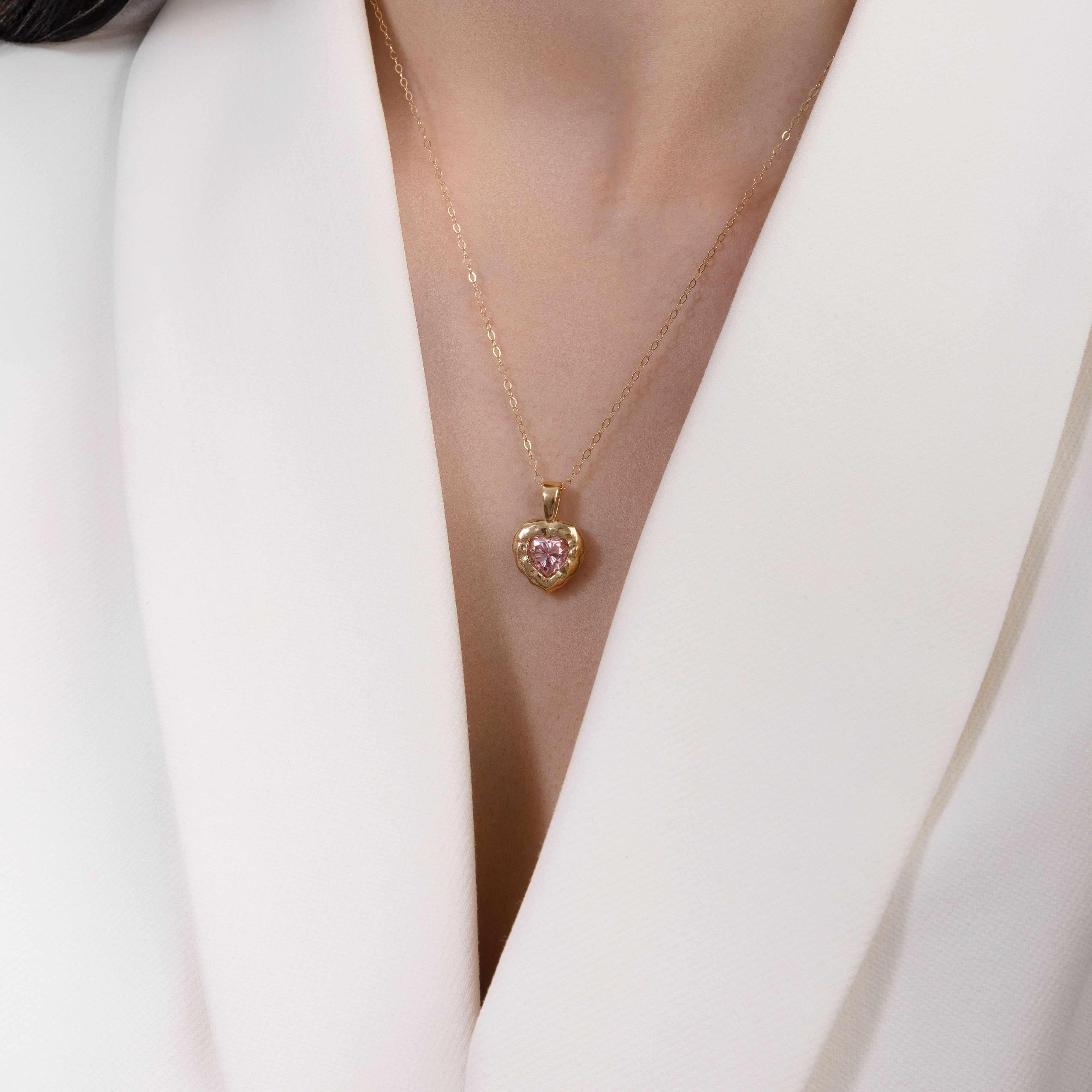 Sienna Heart Moissanite pendant - Image 6