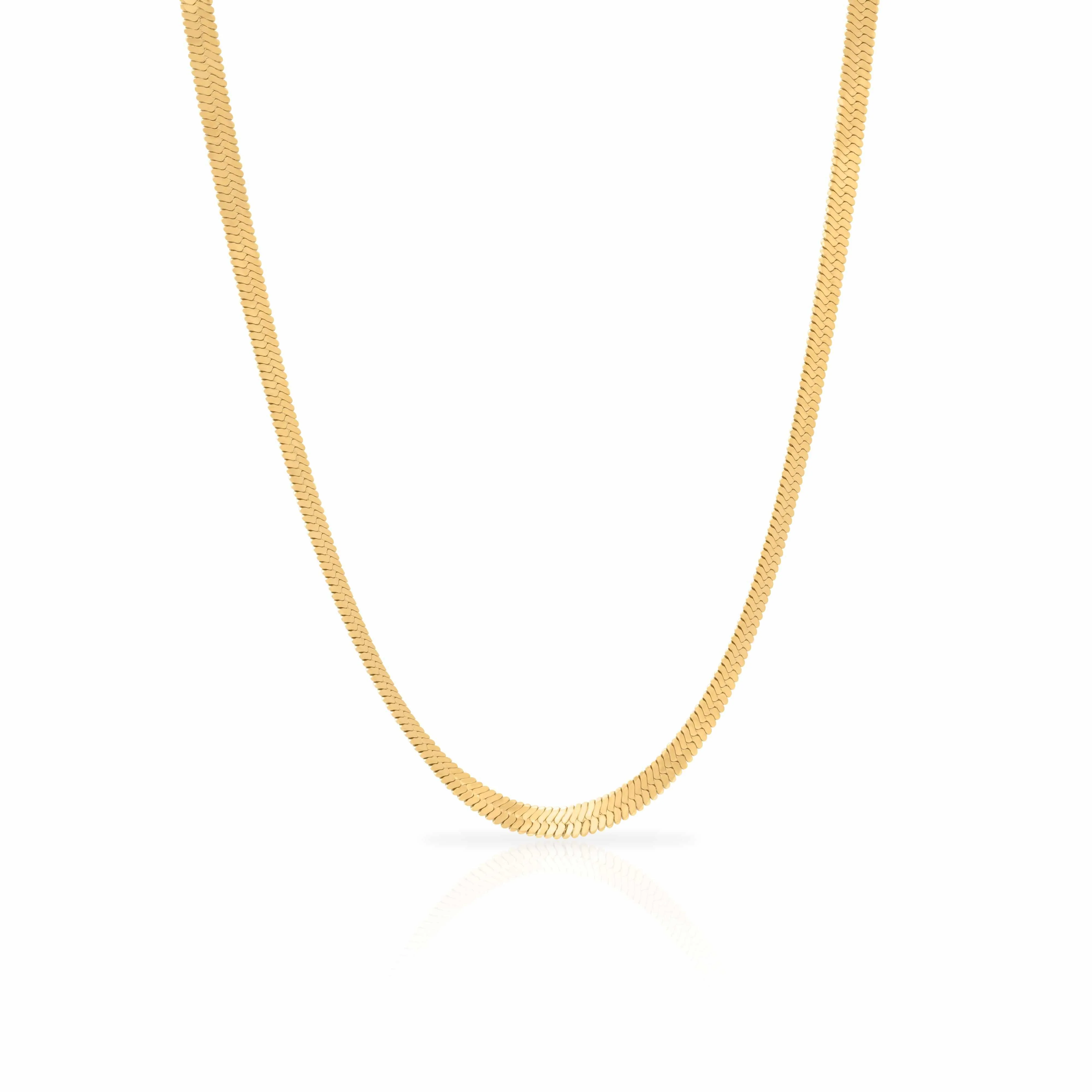 Snake chain mix double sided necklace - Image 2