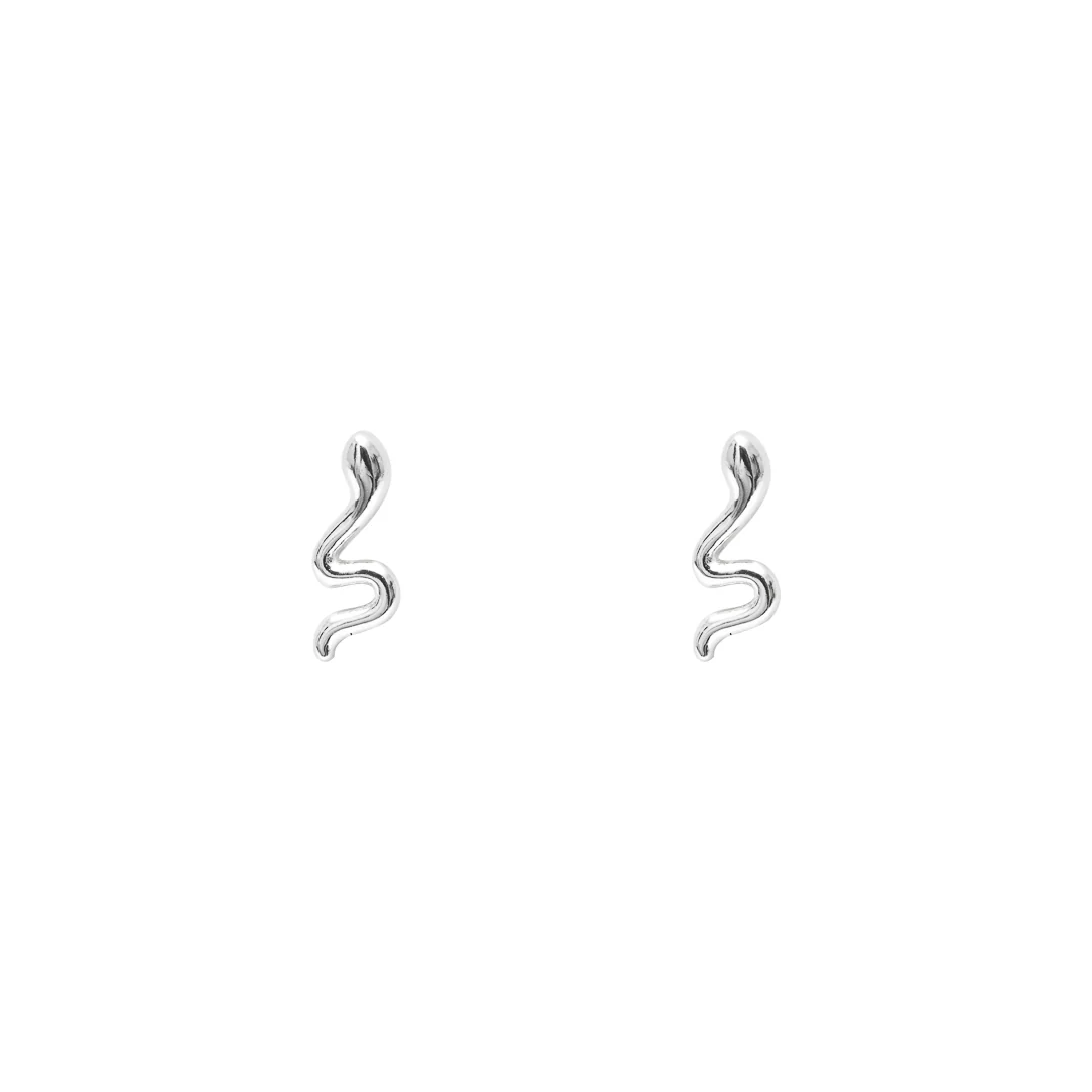 Snake stud earrings - Image 3