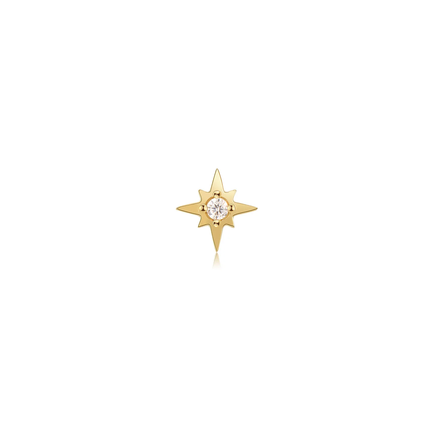 Soren star 14k gold labret earring - Image 3