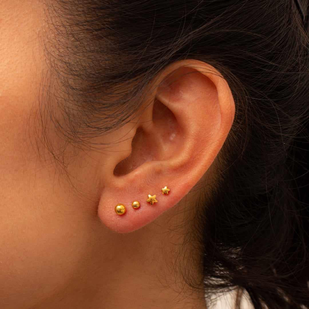 Star plain mini studs - Image 2