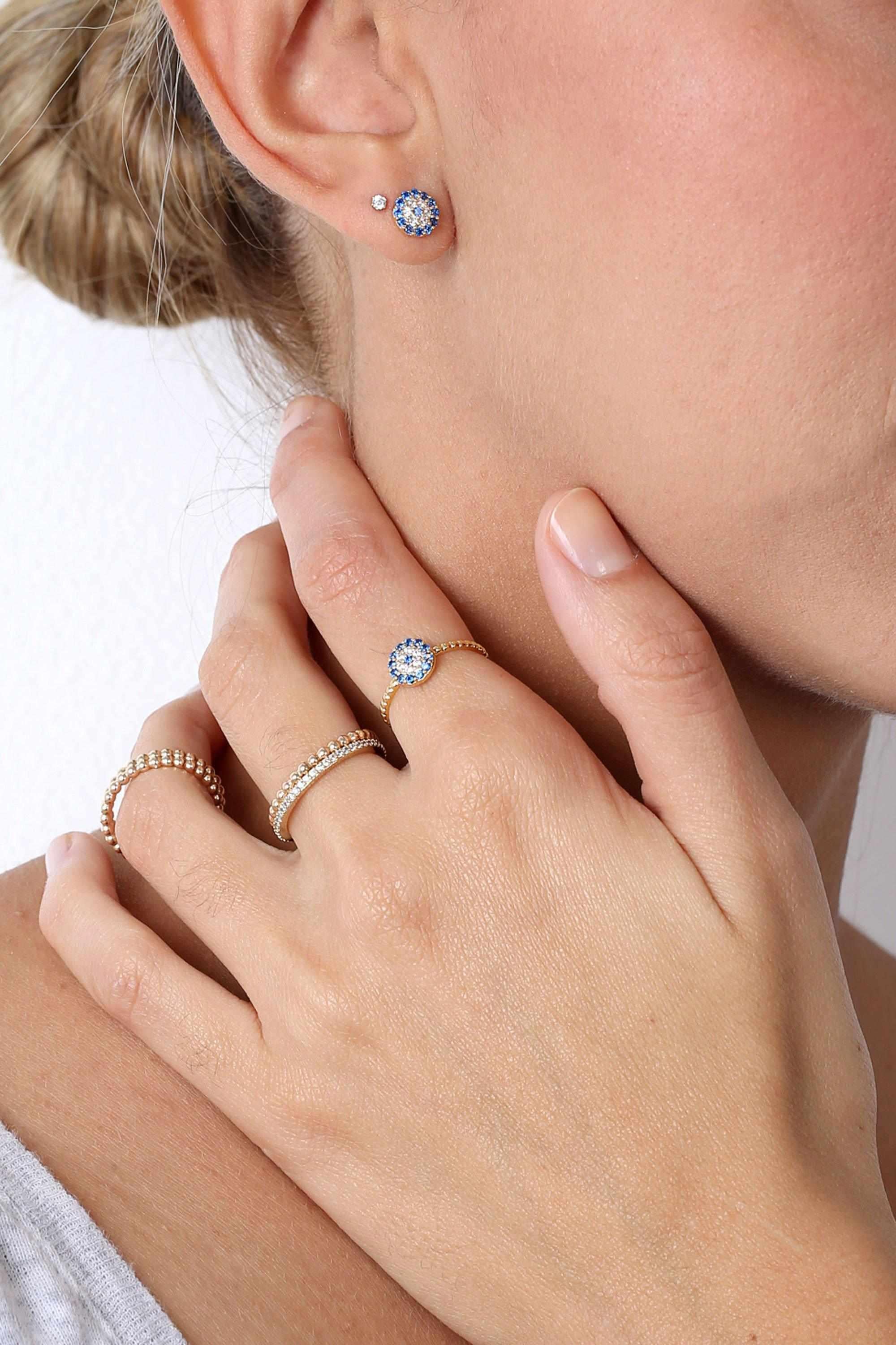 Evil eye crystal ring - Image 2