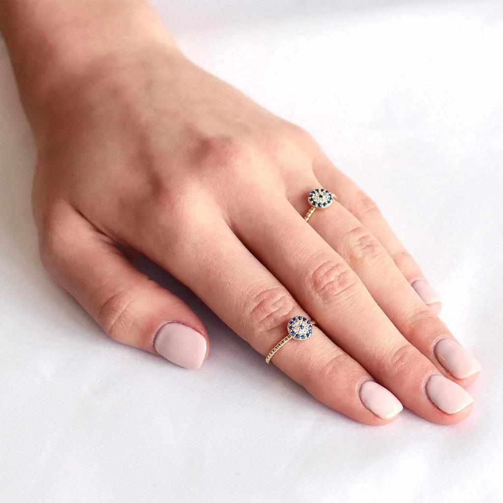 Evil eye crystal ring - Image 5