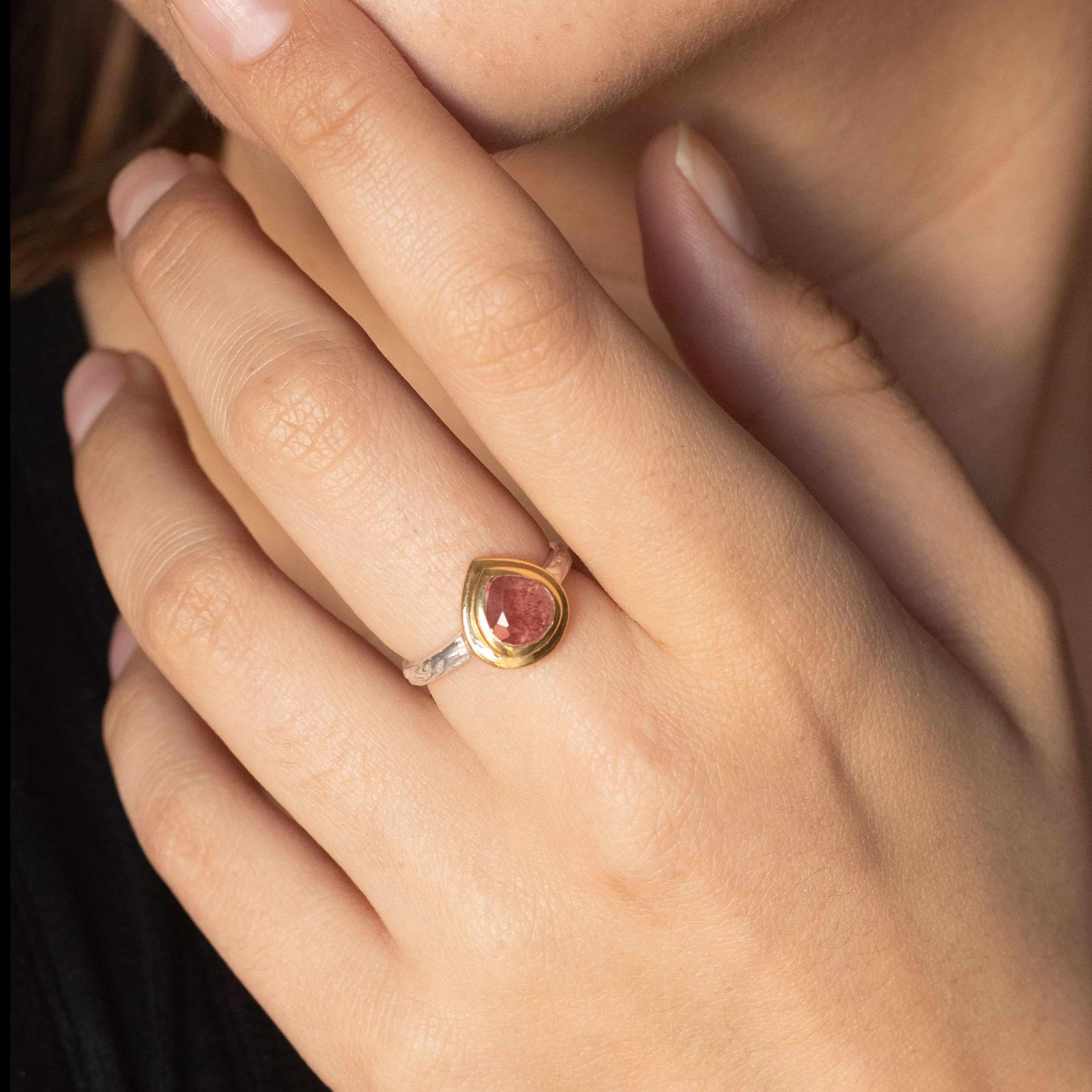 Suda Natural Love Heart Ring - Image 2