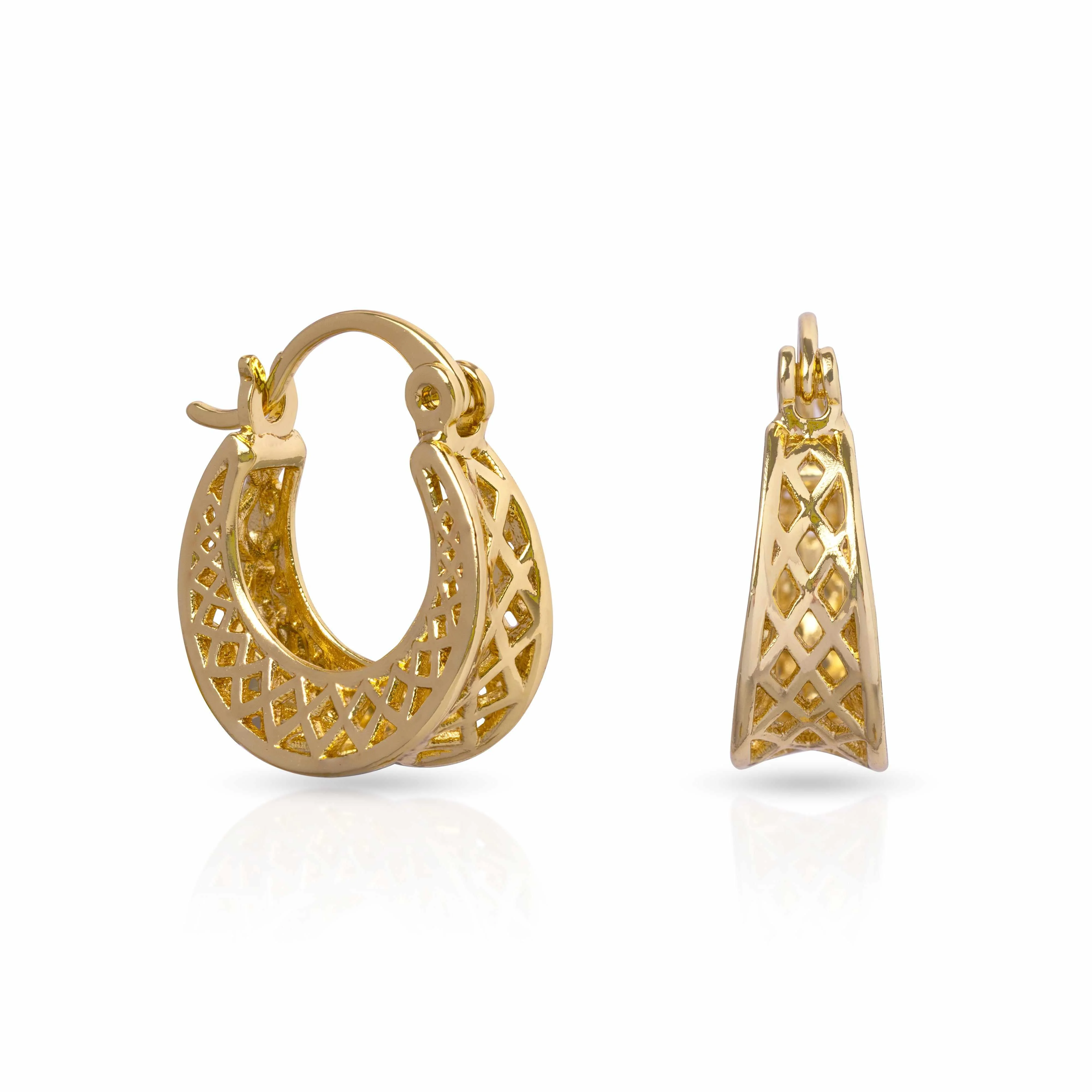Tally filigree hoop earrings