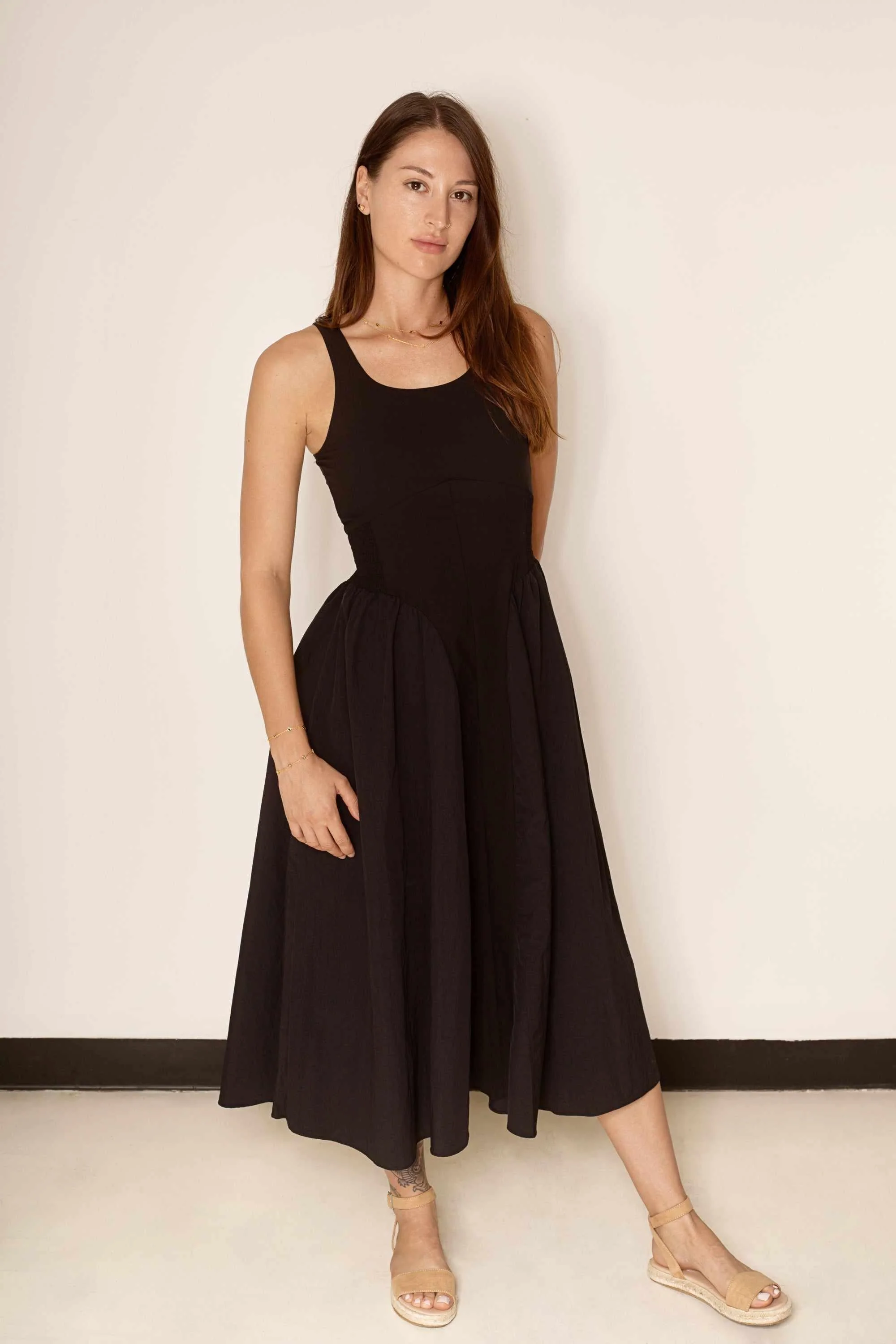Texture Black Dress - Image 3