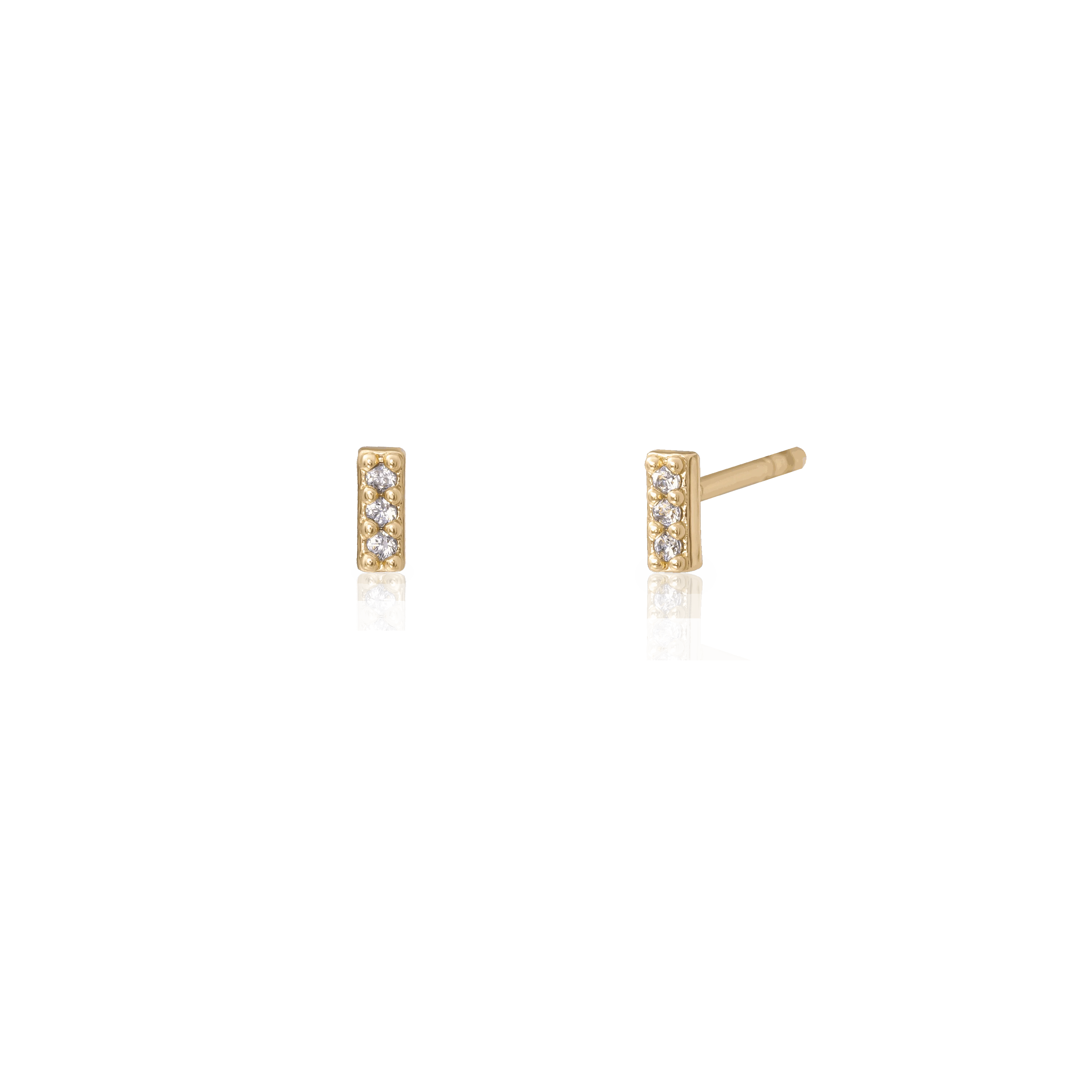 Tilly crystal bar studs - Image 3