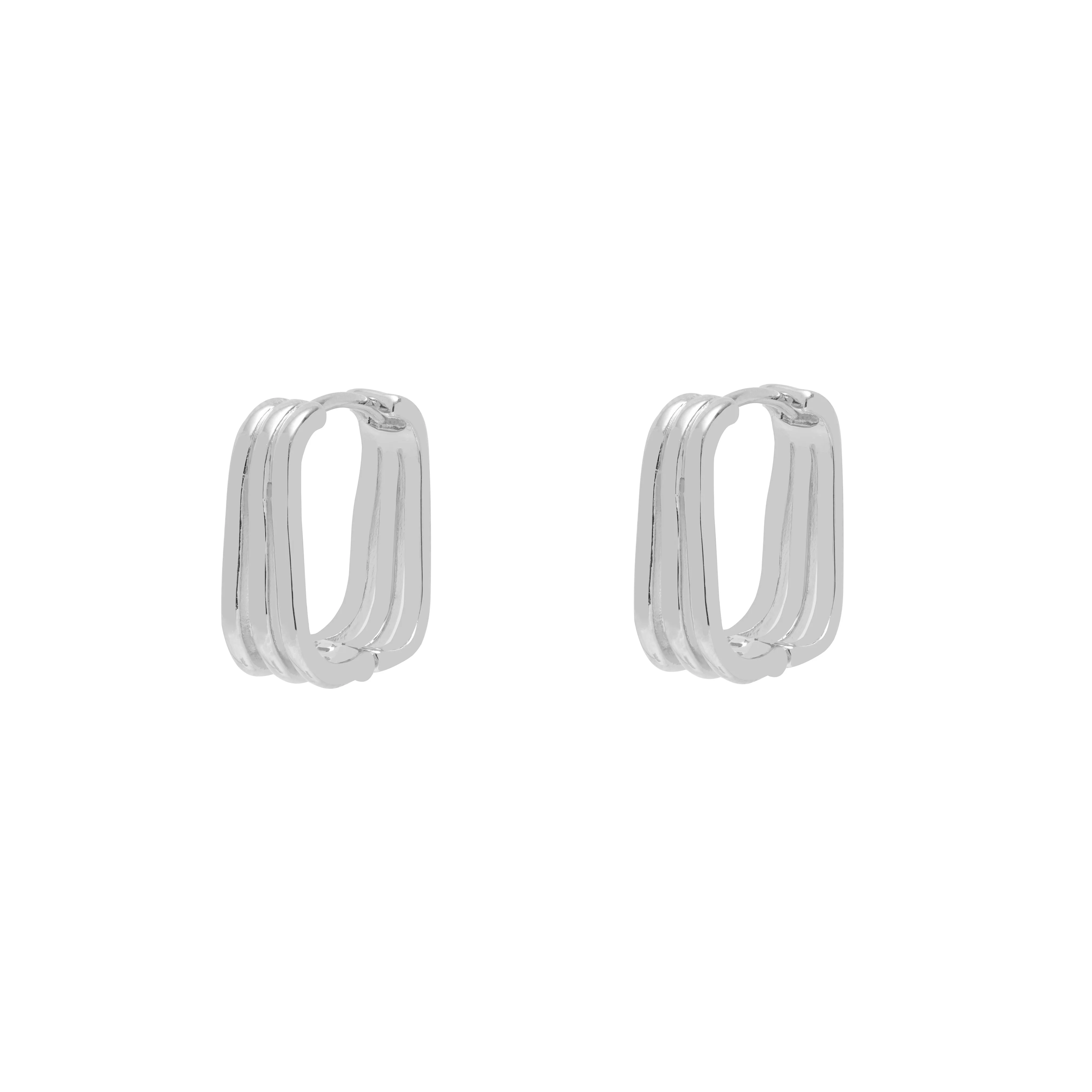 Trila Rectangle Hoops - Image 3