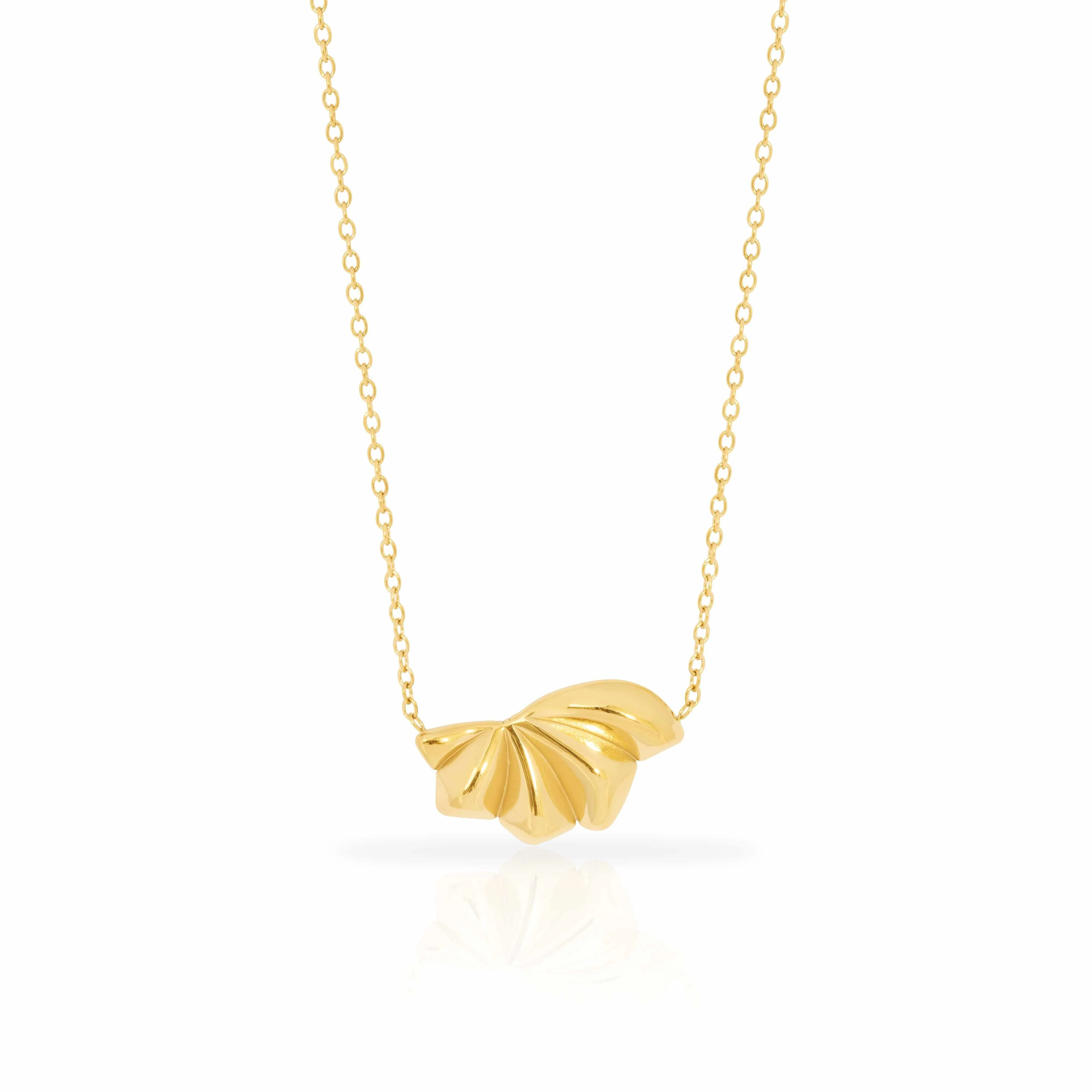 Velora shell pendant rhodium/gold plated - Image 3