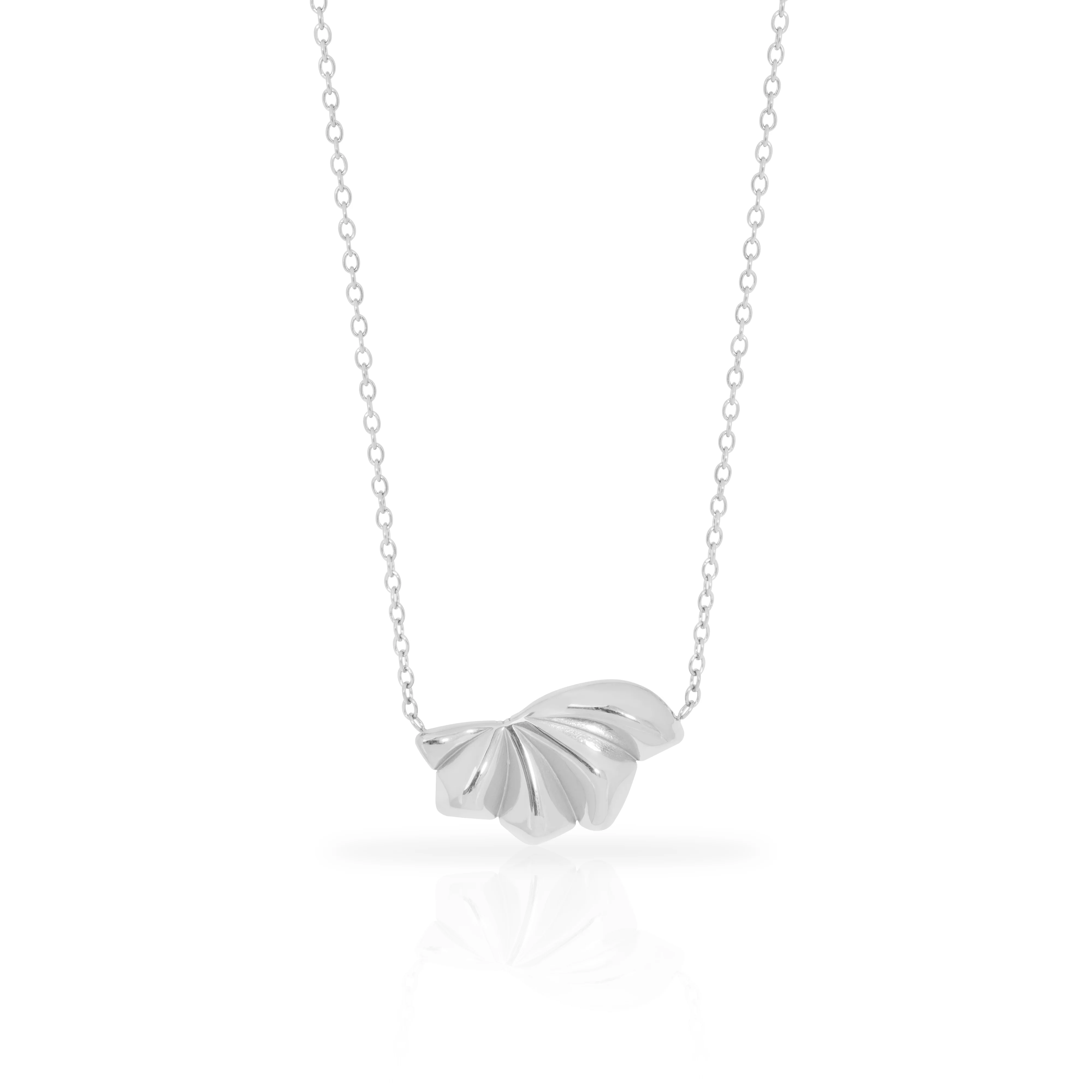 Velora shell pendant rhodium/gold plated - Image 4