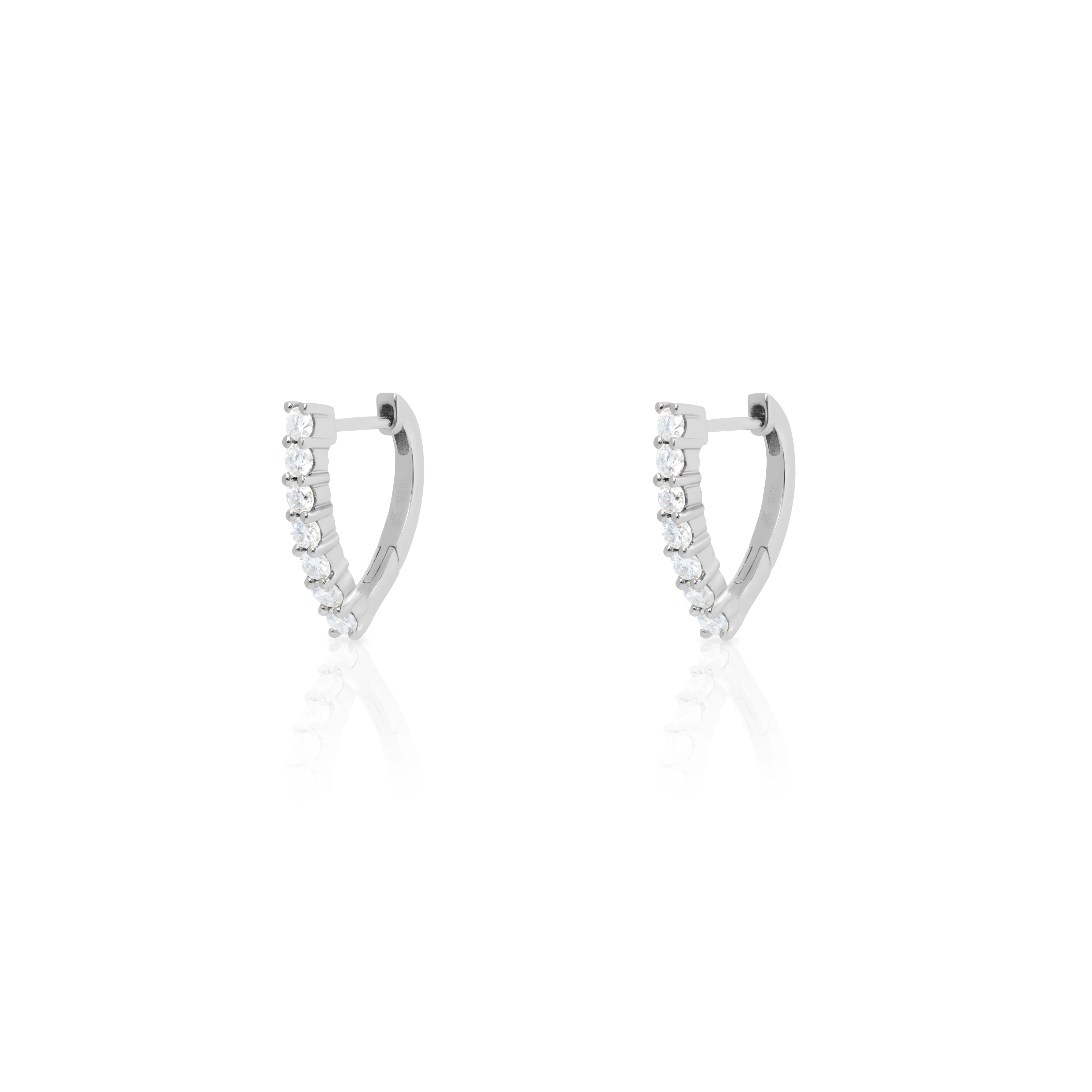 Virva Moissanite hoops - Image 3