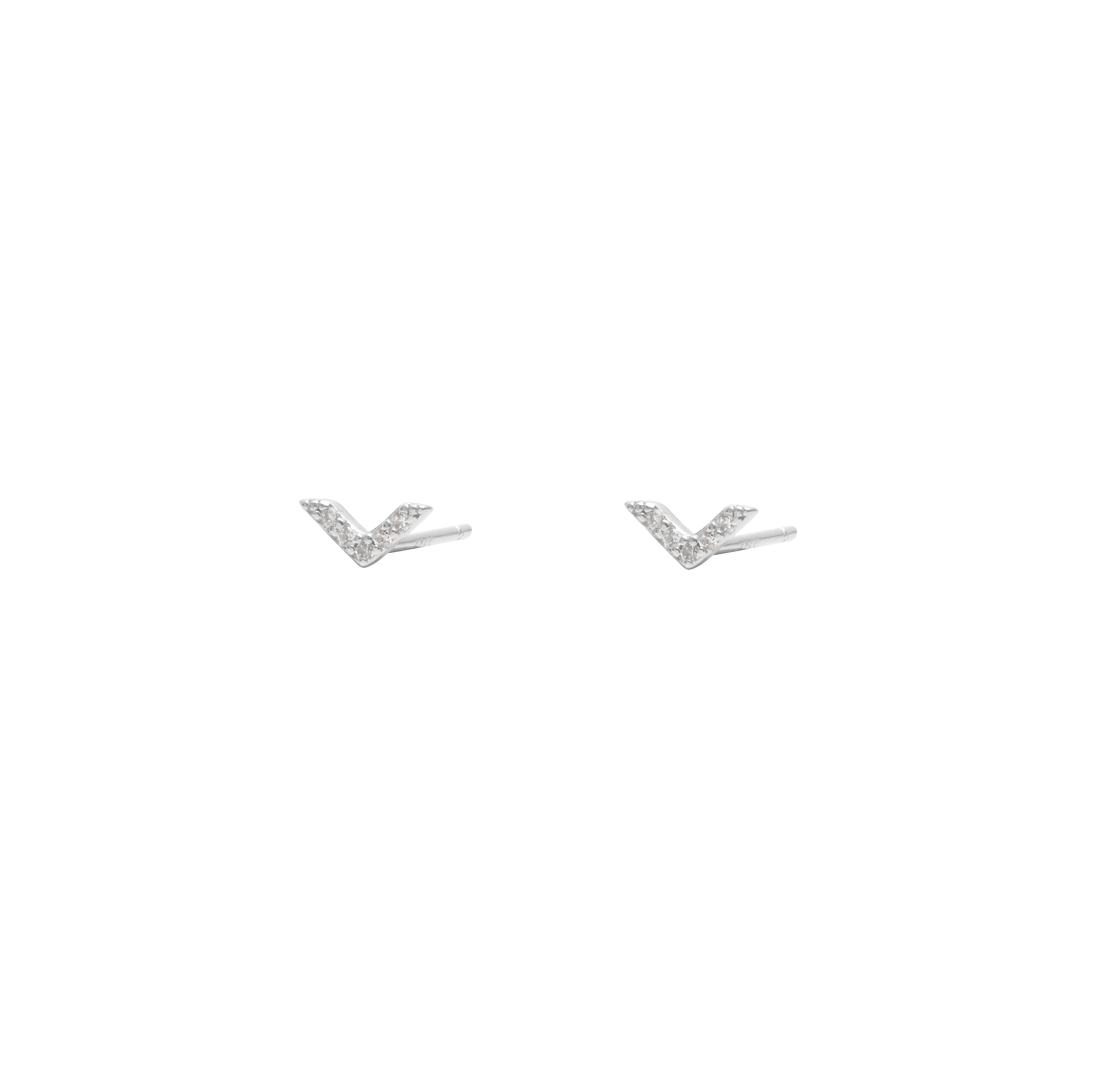 Zafer crytsal stud earrings - Image 2